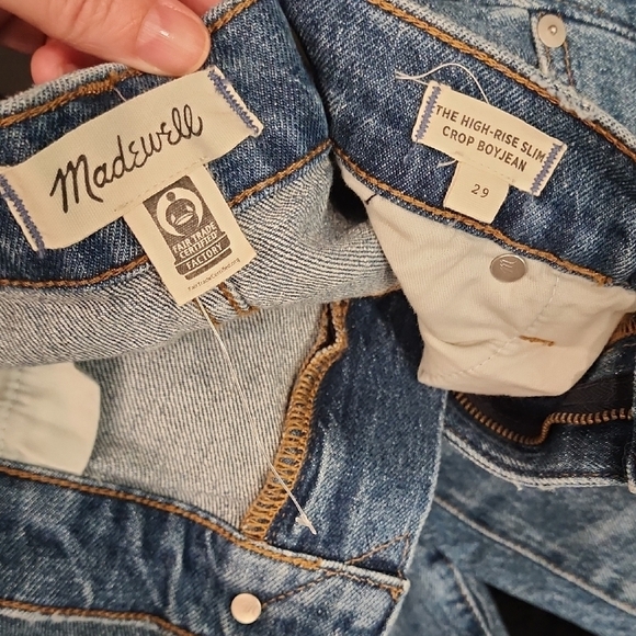 Madewell High-Rise Slim Boyjean in Lavern Wash - Picture 5 of 13